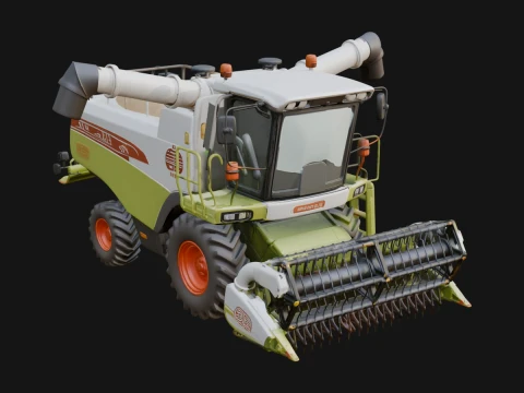 Combine Harvester Model Design 5 - 3D Print Model 3D Print Model