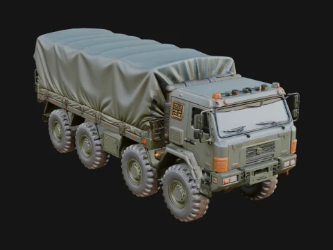 Military Cargo Truck Model Design 2 - 3D Print Model 3D Print Model