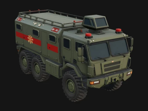 Armored Security Truck Model Design 5 - 3D Print Model 3D Print Model