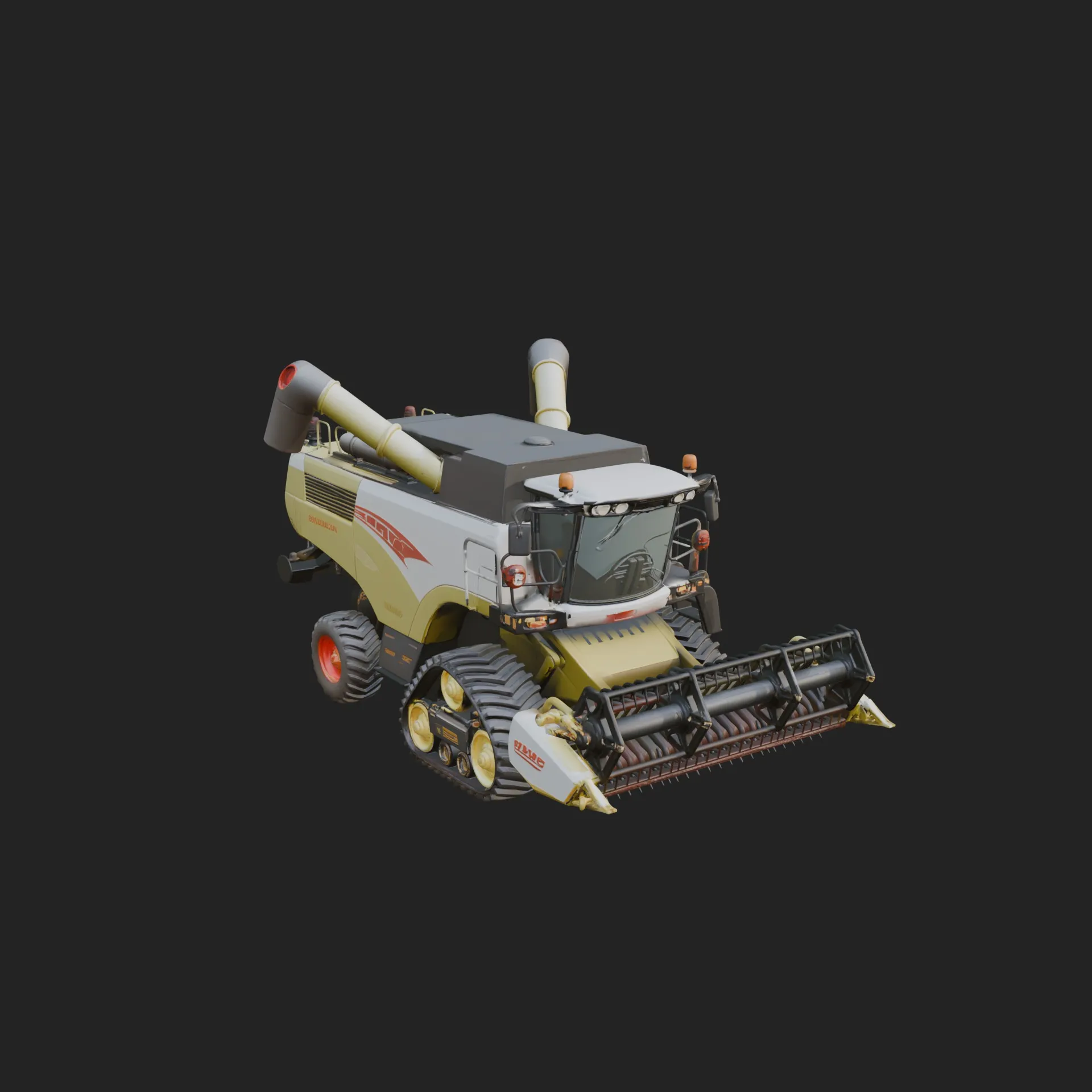Combine Harvester Model Design 6 - 3D Print Model 3D Print Model .c4d .max .obj .3ds .fbx .stl .blend 