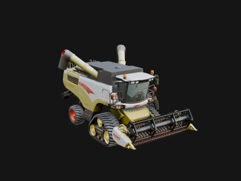 Combine Harvester Model Design 6 - 3D Print Model Modelo de impresión 3D