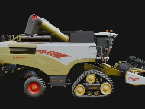 Combine Harvester Model Design 6 - 3D Print Model 3D Print Model