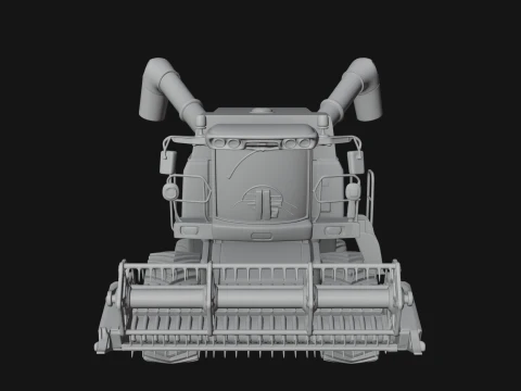 Combine Harvester Model Design 6 - 3D Print Model 3D Print Model