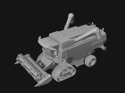 Combine Harvester Model Design 6 - 3D Print Model 3D Print Model