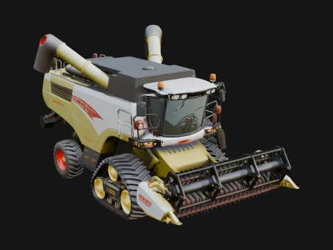 Combine Harvester Model Design 6 - 3D Print Model 3D Print Model