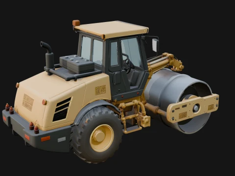 Road Roller Model Design 2 - 3D Print Model 3D Print Model