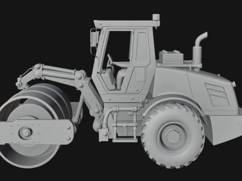 Road Roller Model Design 2 - 3D Print Model 3D Print Model