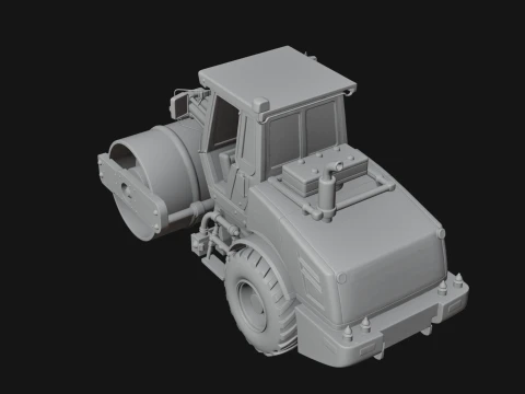 Road Roller Model Design 2 - 3D Print Model 3D Print Model