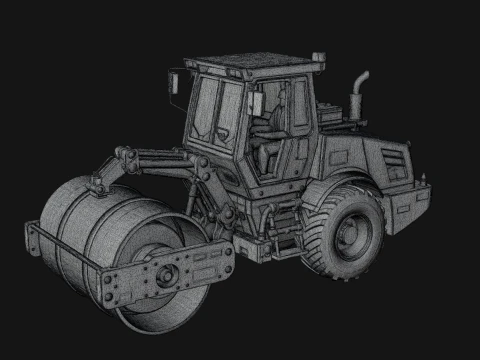 Road Roller Model Design 2 - 3D Print Model 3D Print Model