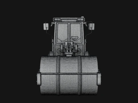 Road Roller Model Design 2 - 3D Print Model 3D Print Model