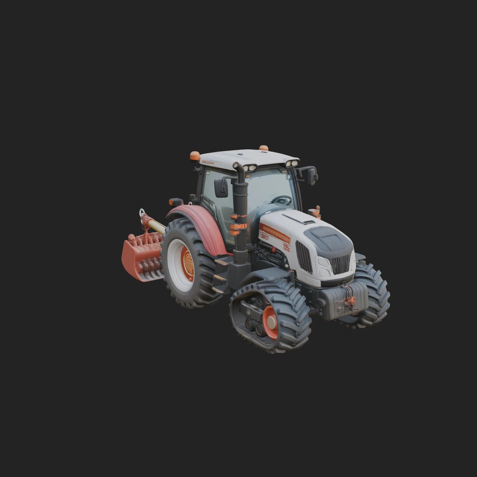 Farm Tractor Model Design 3 - 3D Print Model Model do druku 3D .c4d .max .obj .3ds .fbx .stl .blend 
