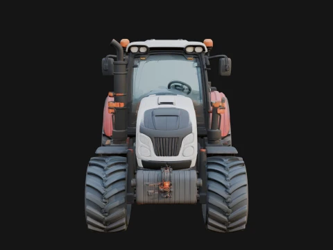 Farm Tractor Model Design 3 - 3D Print Model Model do druku 3D