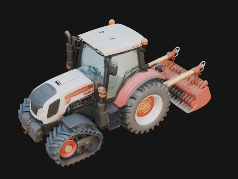 Farm Tractor Model Design 3 - 3D Print Model Model do druku 3D