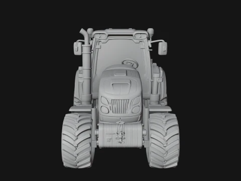 Farm Tractor Model Design 3 - 3D Print Model Model do druku 3D