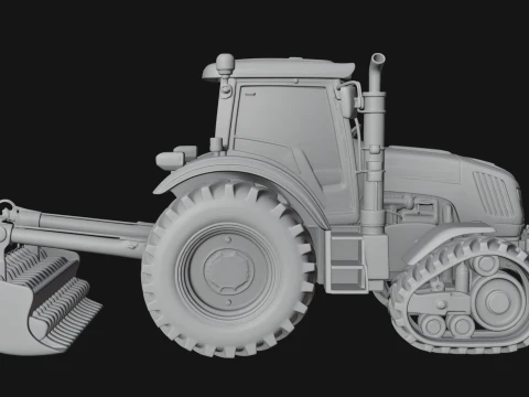 Farm Tractor Model Design 3 - 3D Print Model Model do druku 3D