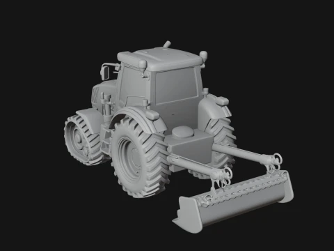 Farm Tractor Model Design 3 - 3D Print Model Model do druku 3D