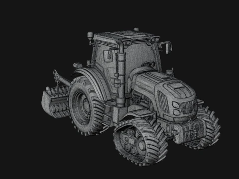Farm Tractor Model Design 3 - 3D Print Model Model do druku 3D