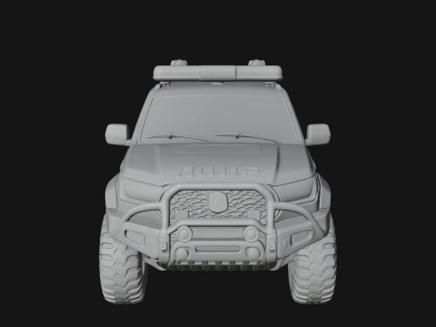 Police Patrol Car Model Design 2 - 3D Print Model 3D Print Model