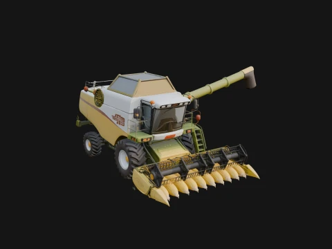 Combine Harvester Model Design 7 - 3D Print Model Modelo de impresión 3D