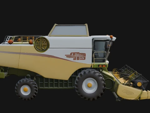 Combine Harvester Model Design 7 - 3D Print Model 3D Print Model