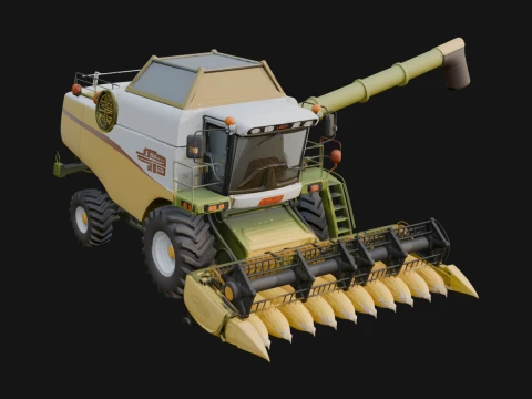 Combine Harvester Model Design 7 - 3D Print Model 3D printmodel
