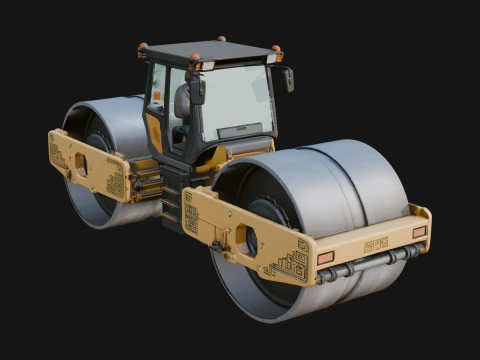 Road Roller Model Design 3 - 3D Print Model 3D printmodel