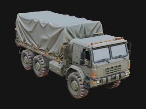 Military Cargo Truck Model Design 3 - 3D Print Model 3D Print Model