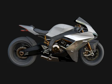 Sport Motorcycle Model Design 3 - 3D Print Model 3Dプリントモデル