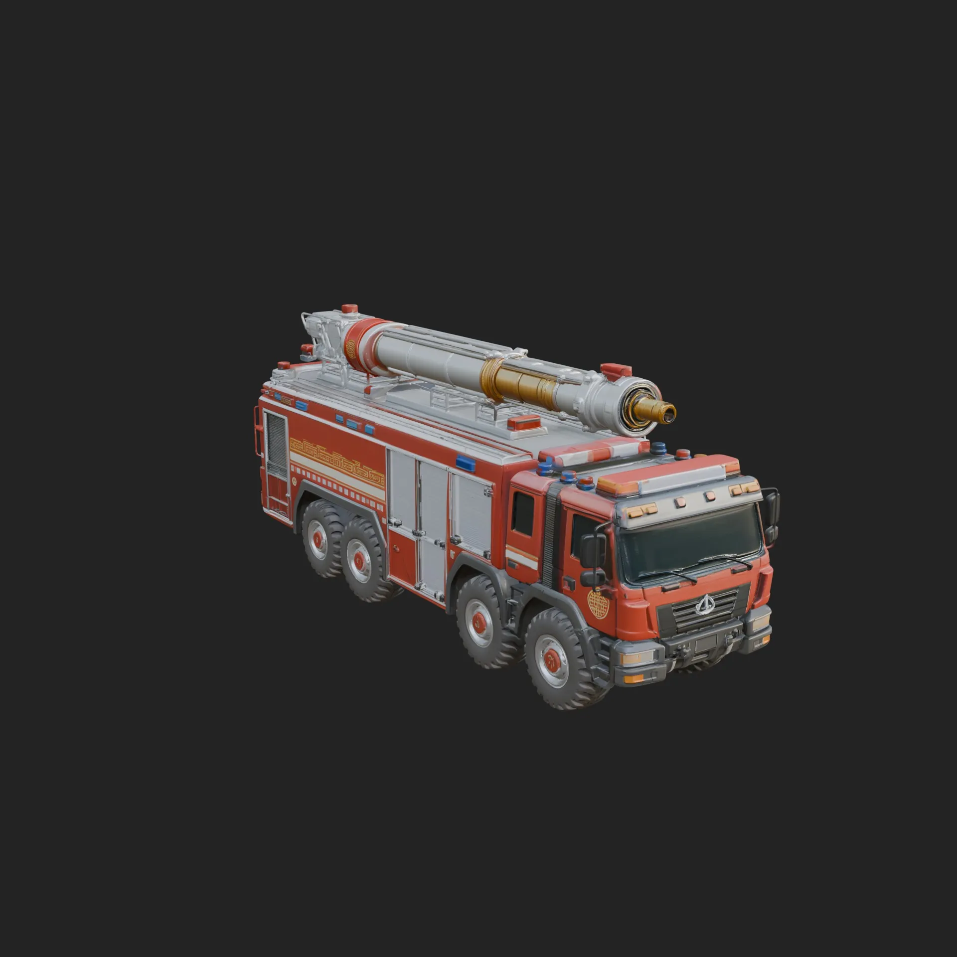Fire Engine Model Design 6 - 3D Print Model 3D Print Model .c4d .max .obj .3ds .fbx .stl .blend 