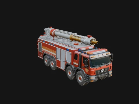 Fire Engine Model Design 6 - 3D Print Model 3D Print Model