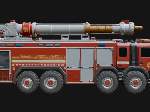 Fire Engine Model Design 6 - 3D Print Model 3D Print Model