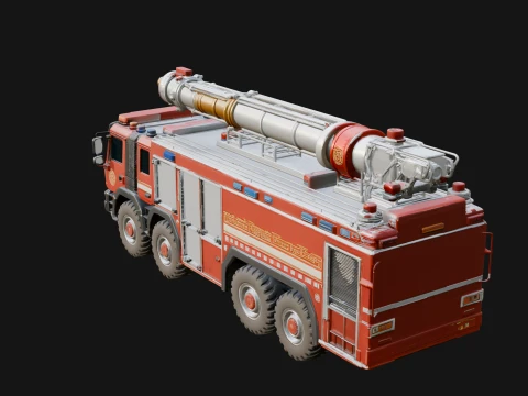 Fire Engine Model Design 6 - 3D Print Model 3D Print Model