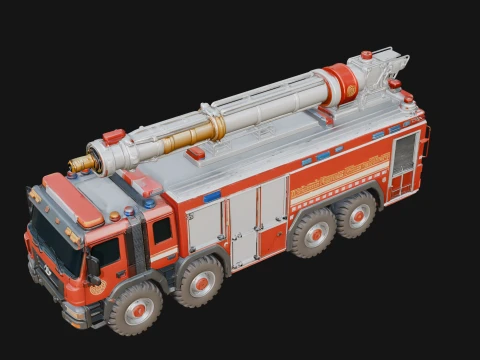 Fire Engine Model Design 6 - 3D Print Model 3D Print Model
