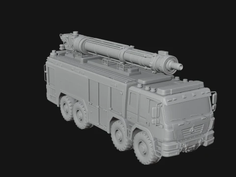 Fire Engine Model Design 6 - 3D Print Model 3D Print Model