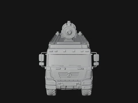 Fire Engine Model Design 6 - 3D Print Model 3D Print Model