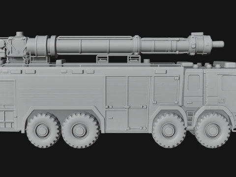 Fire Engine Model Design 6 - 3D Print Model 3D Print Model