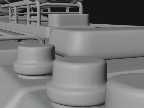Fire Engine Model Design 6 - 3D Print Model 3D Print Model