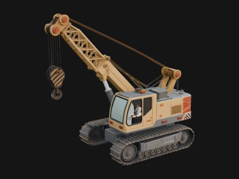 Crawler Crane Model Design 1 - 3D Print Model 3D Print Model