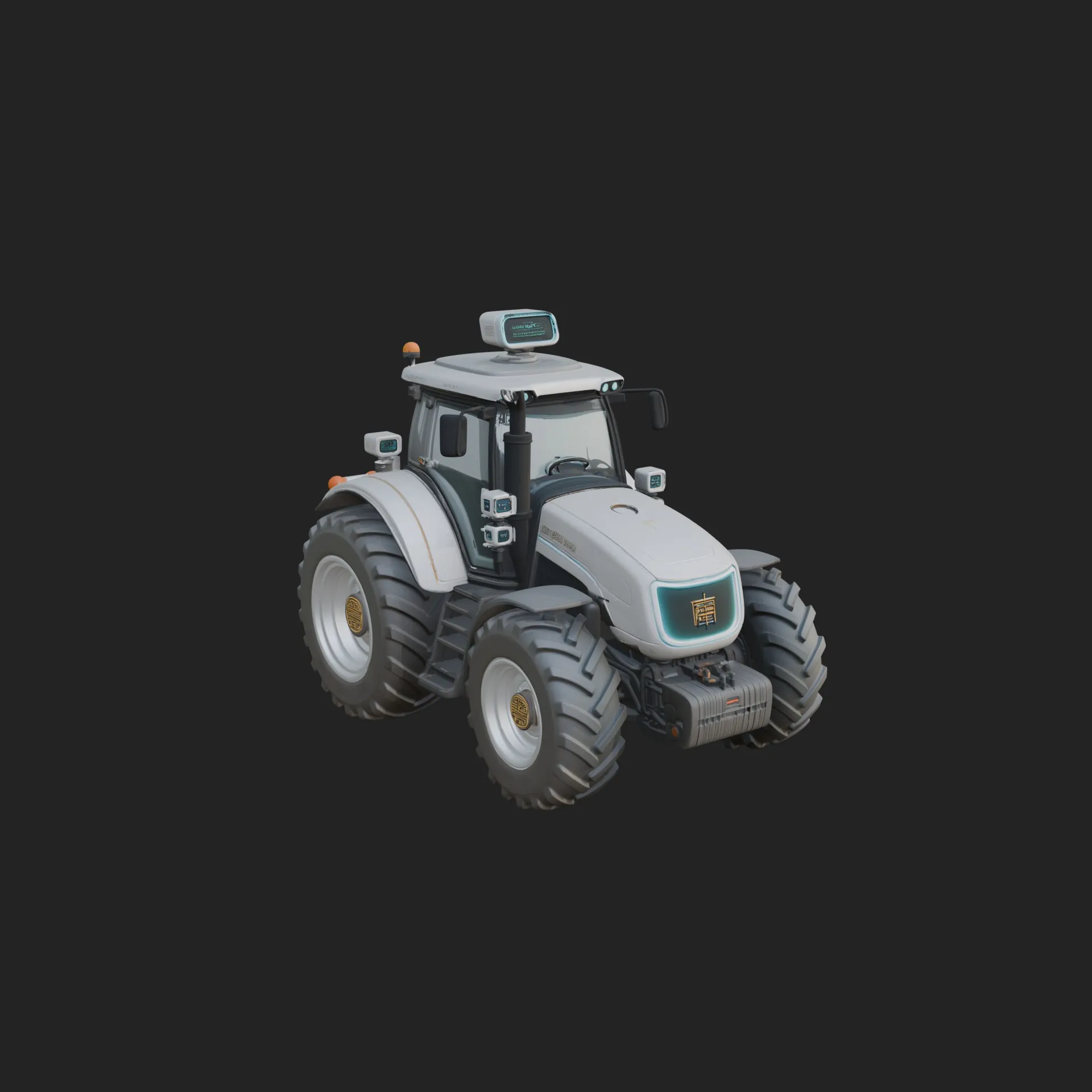 Farm Tractor Model Design 4 - 3D Print Model Modelo de Impressão 3D .c4d .max .obj .3ds .fbx .stl .blend 