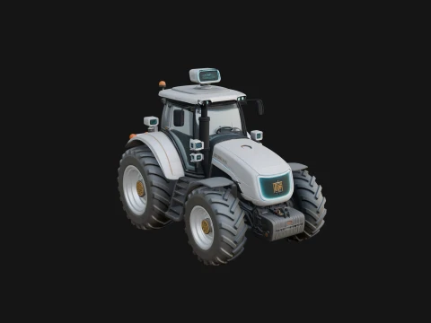 Farm Tractor Model Design 4 - 3D Print Model Model do druku 3D