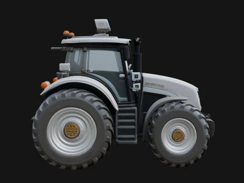 Farm Tractor Model Design 4 - 3D Print Model Modelo de Impressão 3D