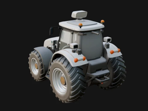 Farm Tractor Model Design 4 - 3D Print Model Modelo de Impressão 3D