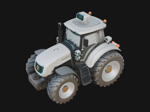 Farm Tractor Model Design 4 - 3D Print Model Modelo de Impressão 3D