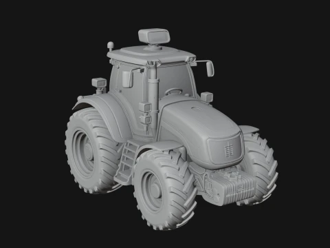 Farm Tractor Model Design 4 - 3D Print Model Modelo de Impressão 3D