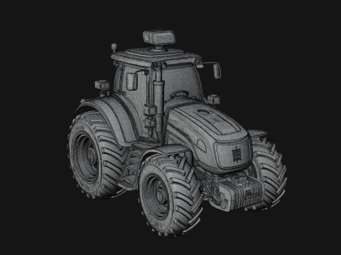 Farm Tractor Model Design 4 - 3D Print Model Modelo de Impressão 3D