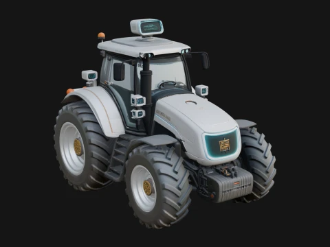Farm Tractor Model Design 4 - 3D Print Model 3D Print Model
