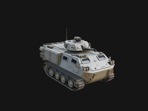 Tracked Armored Vehicle Model Design 4 - 3D Print Model 3D 打印模型