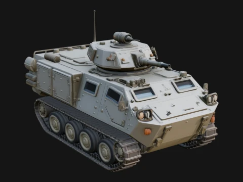 Tracked Armored Vehicle Model Design 4 - 3D Print Model Model do druku 3D