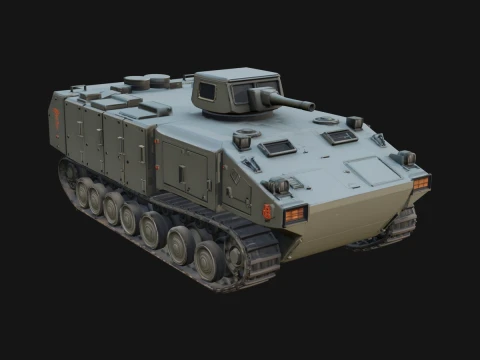 Tracked Armored Vehicle Model Design 5 - 3D Print Model Model do druku 3D
