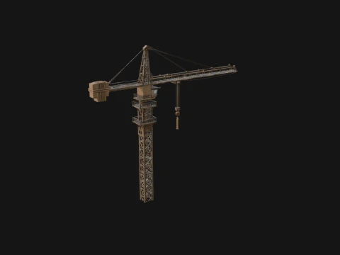 Tower Crane Model Design 1 - 3D Print Model 3D Print Model